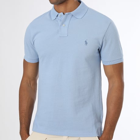 Polo Ralph Lauren - Polo Kurzarm Slim Fit Original Player Hellblau