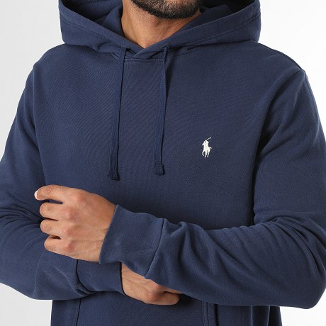Polo Ralph Lauren - Sweat Capuche Original Player Bleu Marine Blanc