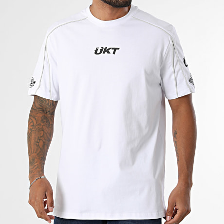 Unkut - Tee Shirt Logo Blanc Noir