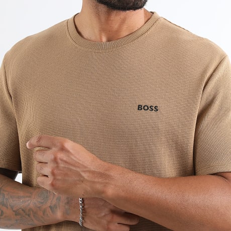 BOSS - Camiseta Waffle 50535891 Camel
