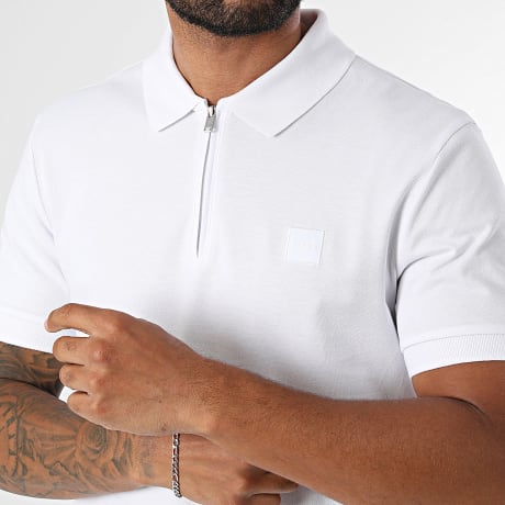 BOSS - Polo Manches Courtes Passerzip 50537507 Blanc