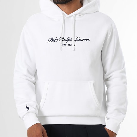 Polo Ralph Lauren - Sweat Capuche Logo Embroidery Blanc