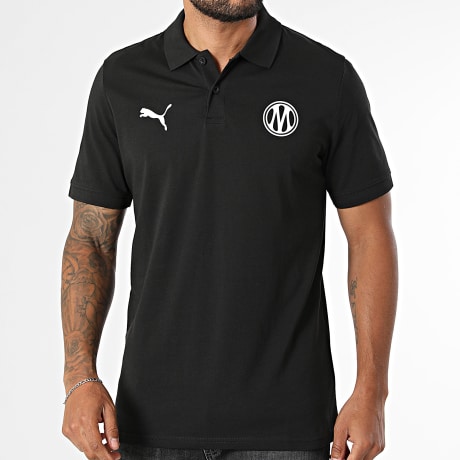 Puma - Polo Korte Mouwen OM Voetbal Essential 786452 Zwart