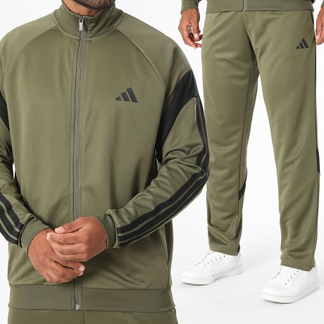 Adidas Sportswear - Ensemble De Survetement A Bandes Teamsport KH2734 Vert Kaki