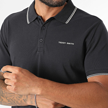 Teddy Smith - Short-Sleeved Polo Pasian 2 11316819D Dark Navy Beige