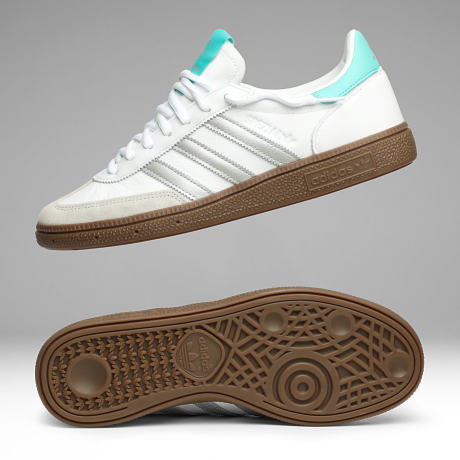 Adidas Originals - Zapatillas Balonmano Spezial Mercedes AMG KJ1178 Calzado White Silver Metallic Gum 5