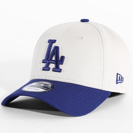 New Era - Casquette Coulour Block 9Forty LA Los Angeles Dodgers 60595217 Beige Bleu Roi