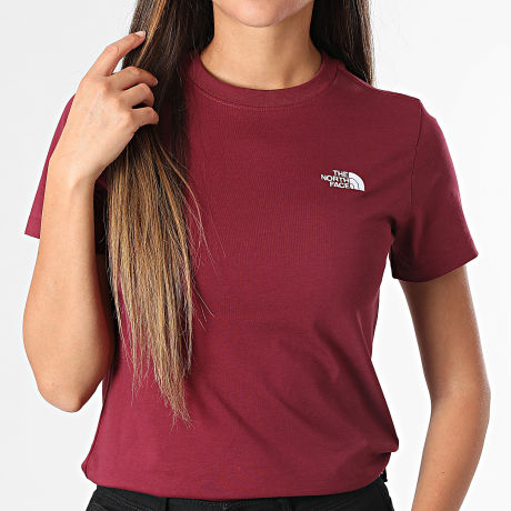 The North Face - T-Shirt Slim Donna Evo A8FX7 Bordeaux
