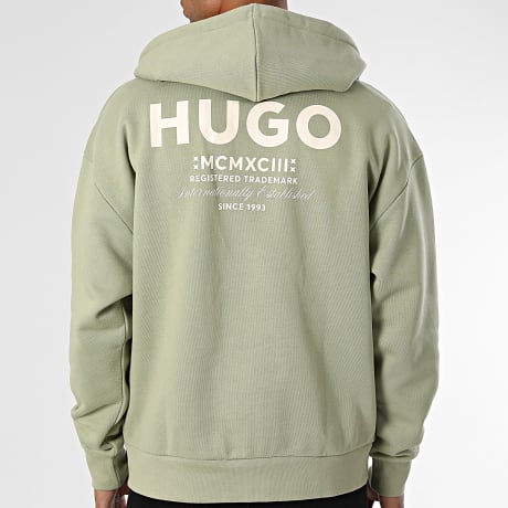 Hugo Blue - Sweat Zippé Capuche Oversize Nardimez 50520017 Vert Clair