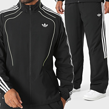 Adidas Originals - Ensemble De Survêtement A Bandes Teamgeist KR1584 KR1583 Noir