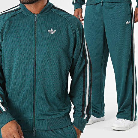 Adidas Originals - Ensemble De Survêtement SST Adicolor Mesh TP KR1375 KR1399 Vert Foncé