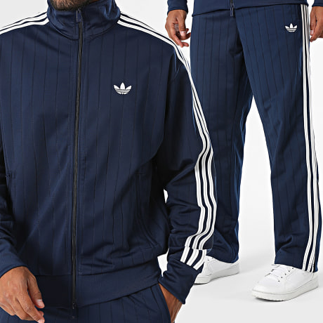 Adidas Originals - Ensemble De Survêtement A Bandes Firebird TT Drop Needle KE4128 KE4135 Bleu Marine