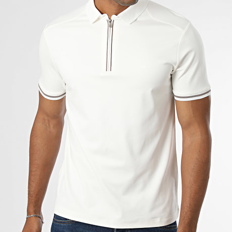 Classic Series - Polo Manga Corta Cuello con Cremallera 898 Blanco