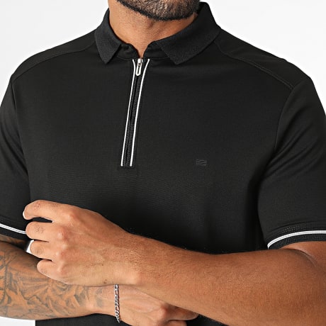Classic Series - Polo Mangas Cortas Cuello con Cremallera 898 Negro