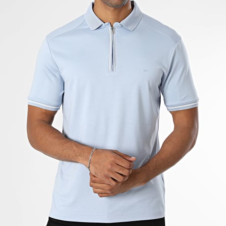 Classic Series - Polo Manga Corta Cuello Cremallera 898 Azul Cielo