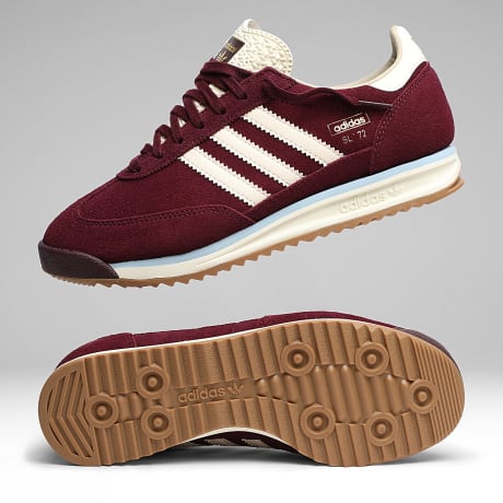 Adidas Originals - Baskets SL 72 RS KH9672 Maroon Cream White Clear Sky