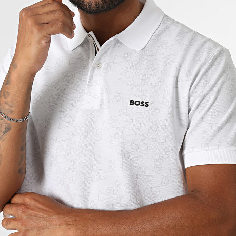 BOSS - Polo Manches Courtes Swing 50564801 Blanc