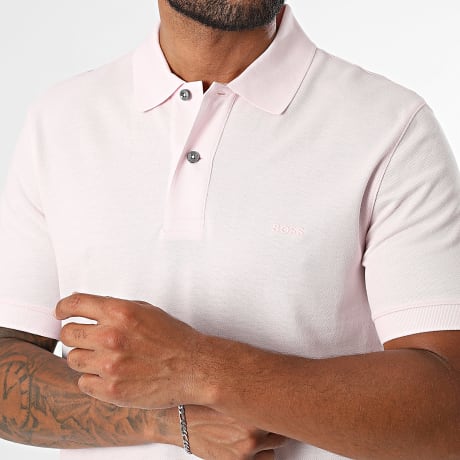 BOSS - Polo Manches Courtes Pallas 50553564 Rose Clair