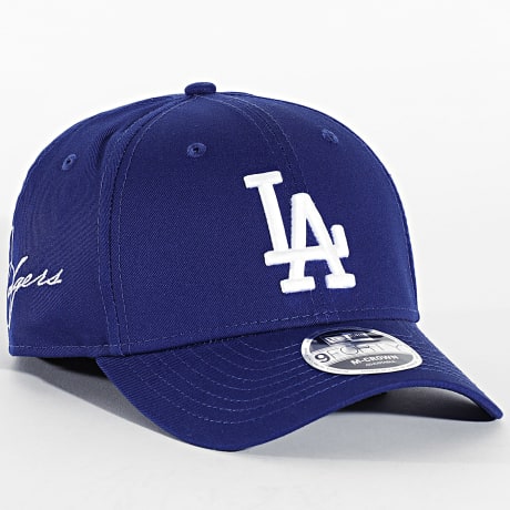 New Era - Casquette MLB Side Script M-Crown 9Forty LA Los Angeles Dodgers 60915788 Bleu Roi
