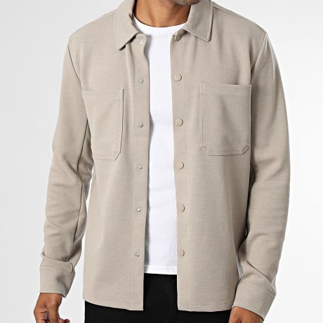 Only And Sons - Surchemise New Kodyl Patch Beige