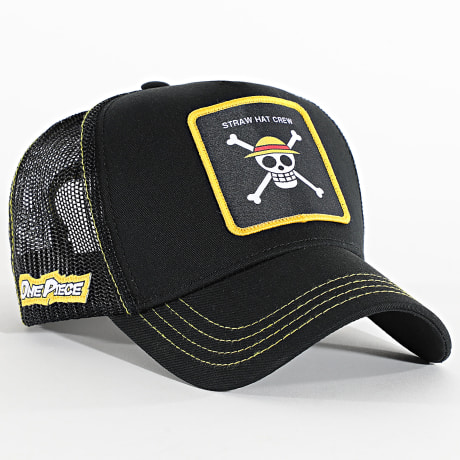 One Piece - Casquette Trucker Straw Hat Crew Noir