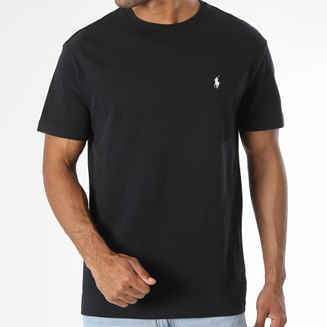 Polo Ralph Lauren - Tee Shirt Classic Fit Original Player Noir Beige