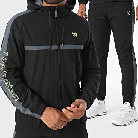 Sergio Tacchini - Conjunto de chándal Crannie Gemelli 41554 41560 Negro Gris Oscuro