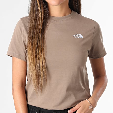 The North Face - T-Shirt Slim Donna Evo A8FX7 Marrone Chiaro
