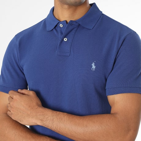 Polo Ralph Lauren - Polo Hemd Kurzarm Slim Original Player Königsblau Hellblau