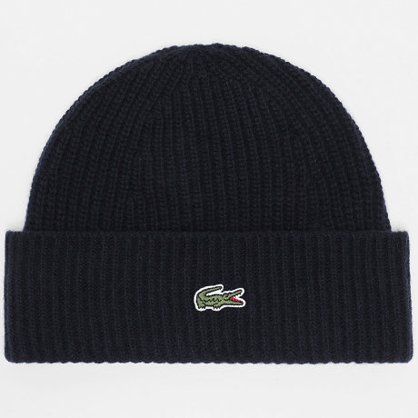 Lacoste - Gorro Logo Bordado Cocodrilo Azul Marino