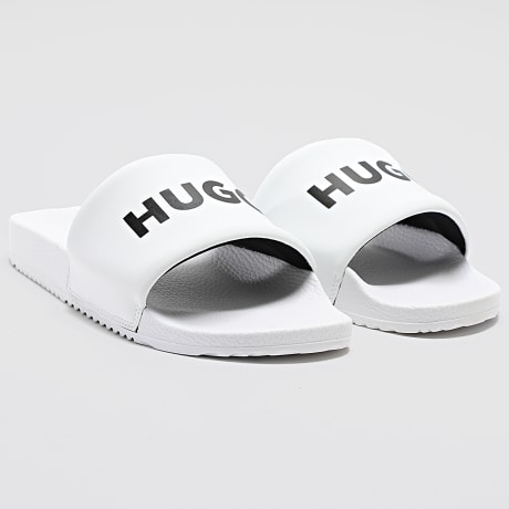 HUGO - Chanclas Timein Slid 50568765 Blanco