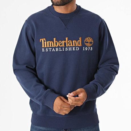 Timberland - Sudadera Cuello Redondo Bordado Logo 0YHB7 Azul Marino