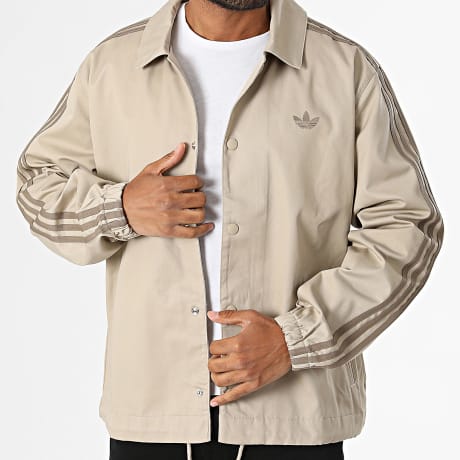 Adidas Originals - Veste A Bandes 3 Stripes Coaches KS9297 Beige
