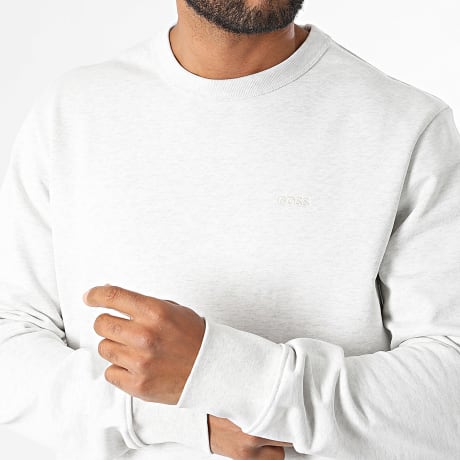 BOSS - Hoodie Crewneck Sharpe 15 50546387 Lichtbeige Gemêleerd