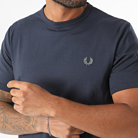 Fred Perry - Tee Shirt Ringer M3519 Bleu Marine