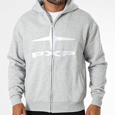 PXP - Hooded Hoodie Zip 2534000 Heather Grey