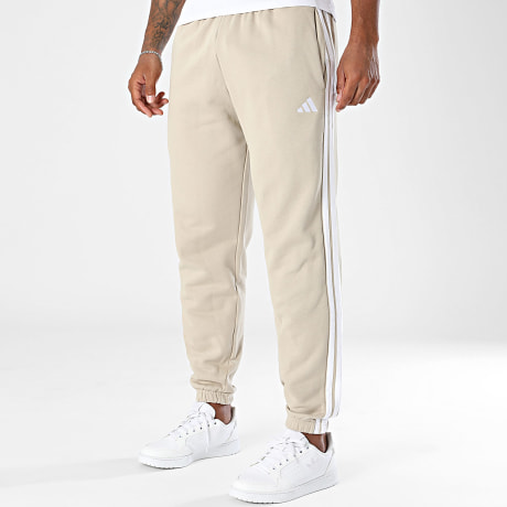 Adidas Sportswear - Pantalon Jogging A Bandes Fleece Tapered Essential KY4130 Beige