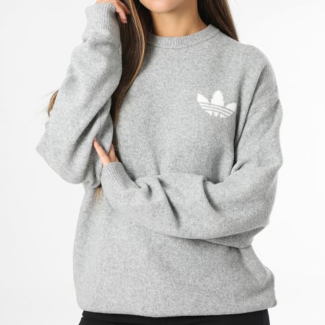 Adidas Originals - Pull Femme KT8321 Gris Chiné