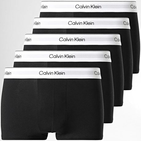 Calvin Klein - Pack de 5 Boxers NB4390 Negro Blanco