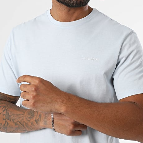 Calvin Klein - Tee Shirt Micro Logo LC255 Bleu Clair