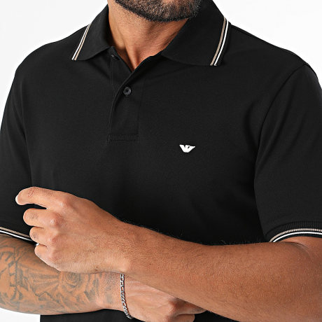 Emporio Armani - Polo de manga corta EM004606 Negro