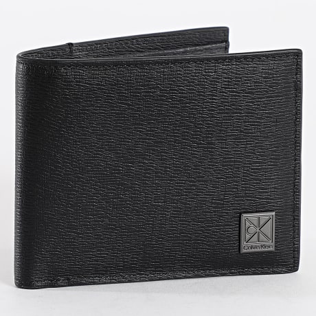 Calvin Klein - Portefeuille En Cuir Emblem HW EW Billfold D1166 Noir