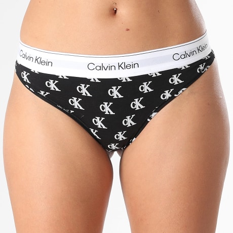 Calvin Klein - Women's String QF8518 Black White