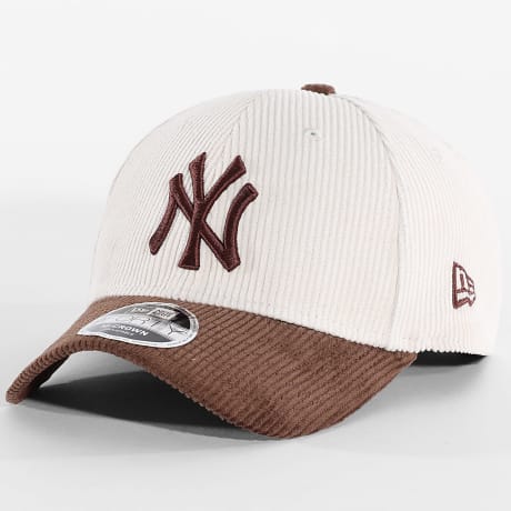 New Era - Casquette Velours Côtelé M-Crown Cord 9Forty NY New York Yankees 60915868 Beige Marron