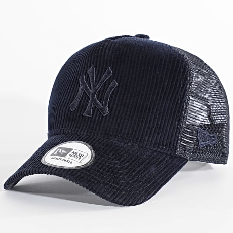 New Era - Gorra Trucker Velours Côtelé Tonal Cord NY New York Yankees 60915926 azul marino