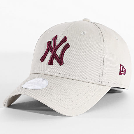 New Era - Casquette Femme League Essential 9Forty NY New York Yankees 60915726 Beige Clair
