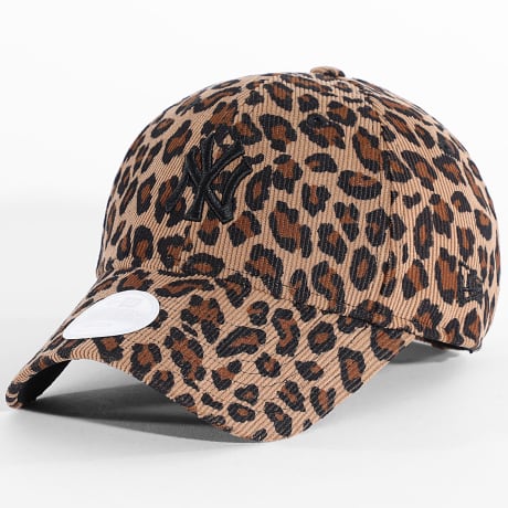 New Era - Casquette Femme 9Forty NY New York Yankees 60915775 Beige Marron Leopard