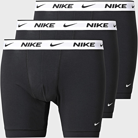 Nike - Lot De 3 Boxers Essential Cotton Stretch KE1285 Noir Blanc