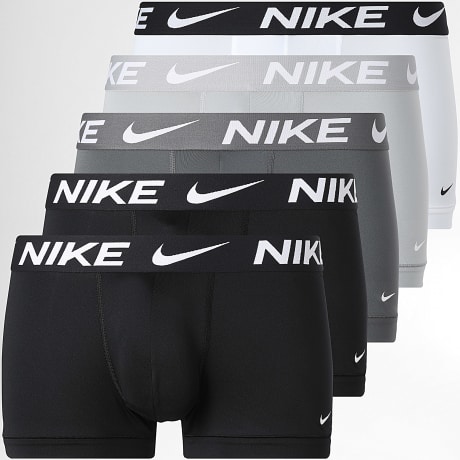 Nike - Lot De 5 Boxers Dri-Fit KE1318 Noir Blanc Gris