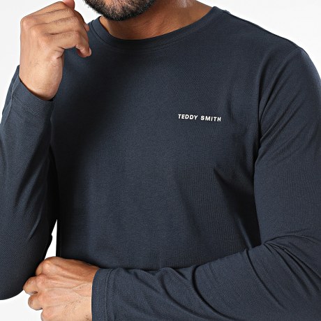 Teddy Smith - Tee Shirt Manches Longues 11017085D Bleu Marine